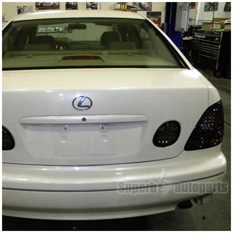 Fits 1998-2005 Lexus GS300 GS400 GS430 LED Tail Lights Smoke 4PC Left+Right