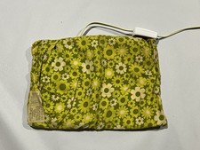 Vintage General Electric Retro Green Flower Heating Pad 70's hippie