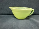 Fire King Jadeite Handled Mixing Bowl 10" x 7  1/2" Pour Spout Mid-Century