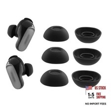 Replacement Ear Tips for Bose QuietComfort Ultra Earbuds Assorted S/M/L Black