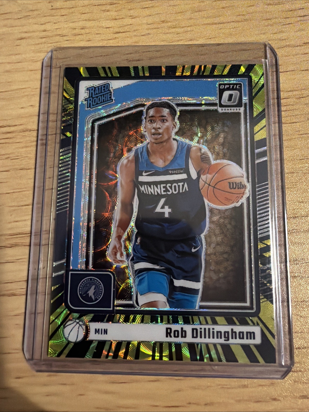 Rob Dillingham 2024-25 Panini Donruss Optic RC Electricity Prizm /75 #259