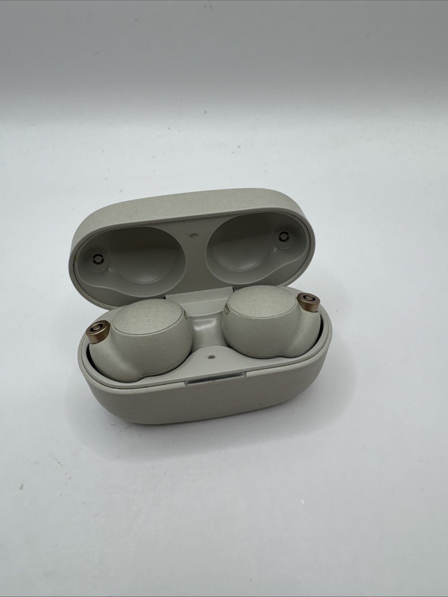Sony WF-1000XM4 In-Ear Wireless Headphones Cream Good Working