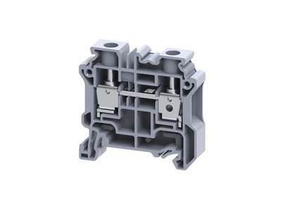 Altech CY10 - Terminal Block, DIN, Screw, Feed-Thru, 65A, Gray, CY Series