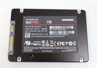 Samsung 860 Pro MZ-76P1T0 1TB 2.5'' SATA Solid State Drive