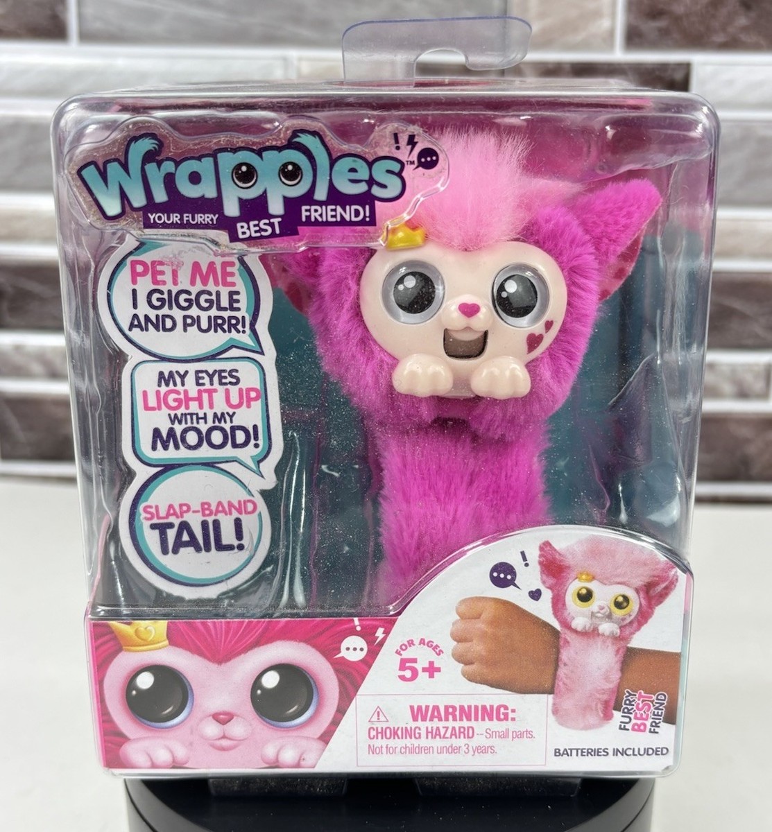 Wrapples Little Live Pets Interactive Furry Friends Pink PRINCEZA
