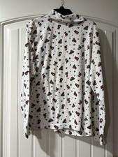 Vintage Christmas LONG SLEEVE TURTLENECK W/SANTA, MADE IN USA, 50/50, SIZE XL