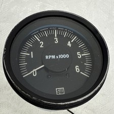 Stewart Warner Tachometer 997k-y 6000 Rpm Sw 824872 Made In Usa Vtg Untested