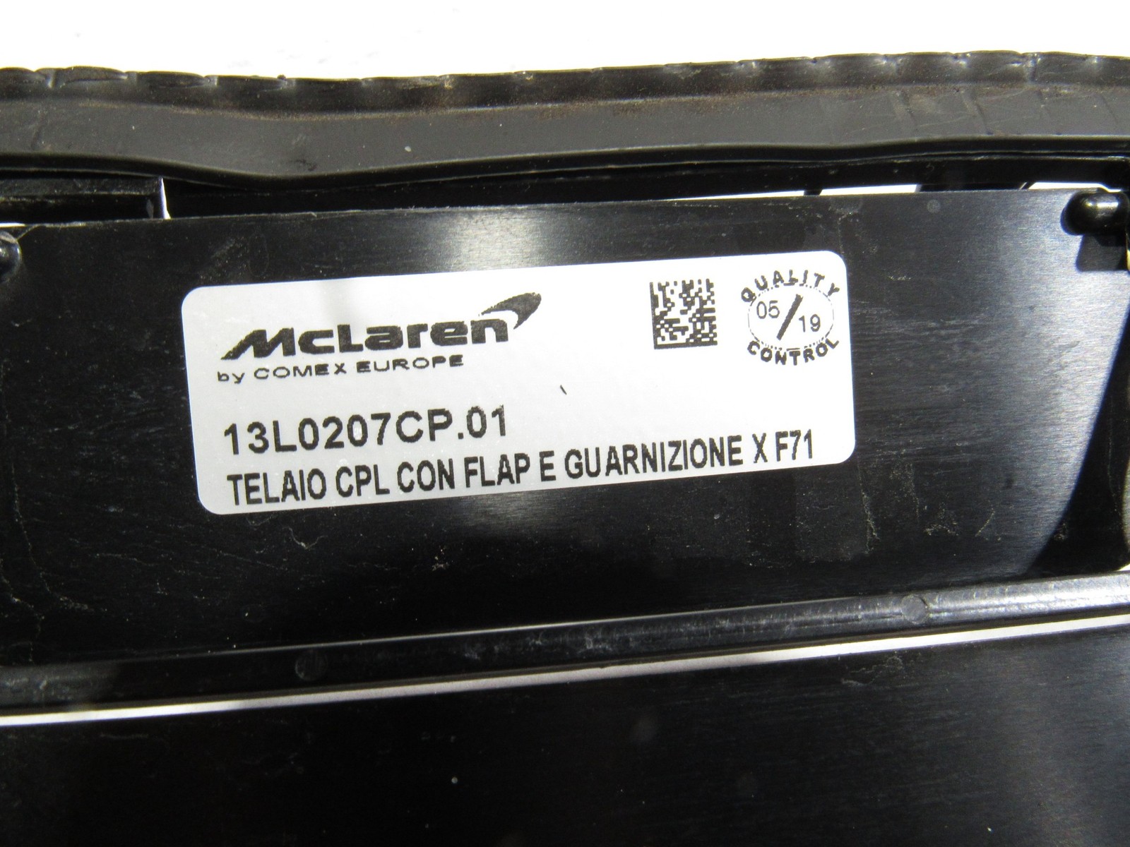 17-20 Mclaren 720S 720 2020 Rear Right Radiator Blind Cooling Flap Shutter #3