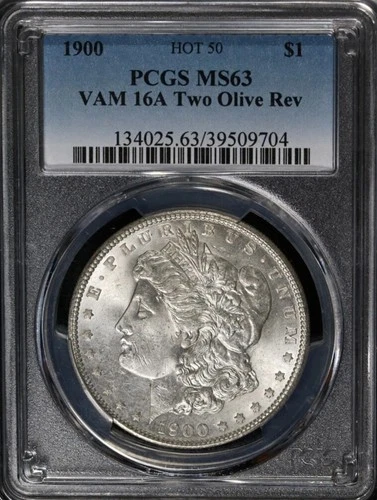 1900 Morgan Silver Dollar PCGS MS63 VAM 16A Two Olive Rev - Hot 50 - Affordable