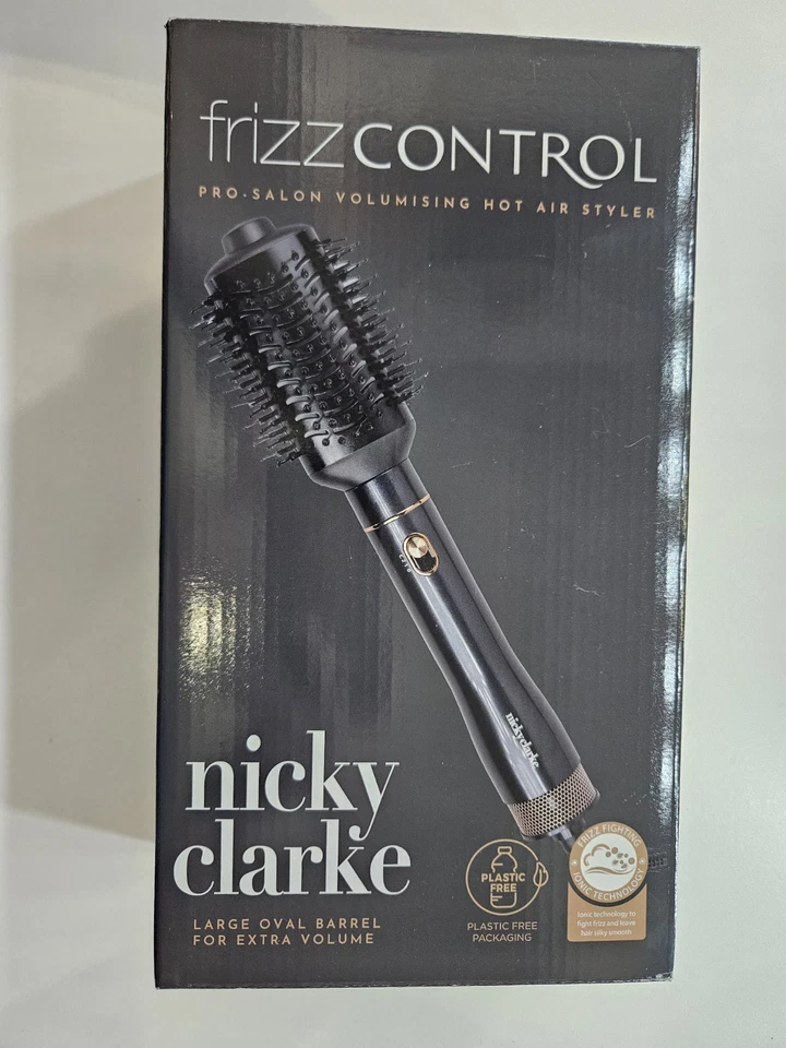 Nicky Clarke Frizz Control Hot Air Styler Large Barrelled Volumiser Model