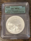2004 American Silver Eagle ICG MS70