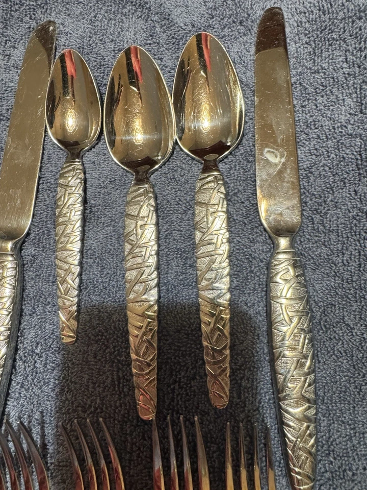 Juego de 9 cuchillos cuchara tenedores de cena de acero inoxidable Tuttle Seascape 18/10 Foto 4 de 4