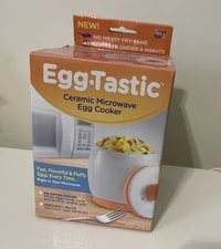 EggTastic Ceramic Microwave Egg Cooker BRAND NEW