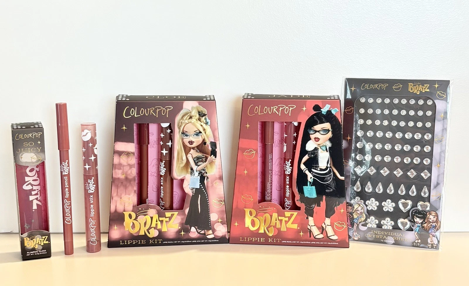ColourPop x Bratz lippie Kits and So Juicy Gloss. Cloe & Jade LIMITED EDITION
Opens in a new window
