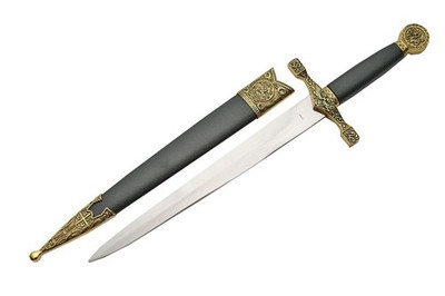 King Arthur Excalibur Reproduction, Great for Display/Theater, 15 1/2'' Dagger