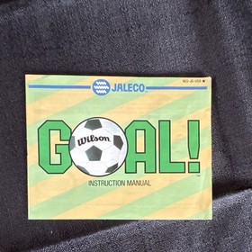 Jaleco Goal! Nintendo NES NTSC-U/C Sports Soccer with Manual Included