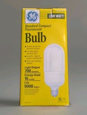  1 GE 16w Standard Compact Fluorescent Light Bulb