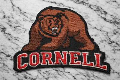 CORNELL BIG RED LOGO NCAA EMBROIDERED IRON ON PATCH 2.5''X2.5'' FREE  SHIP & TRACK