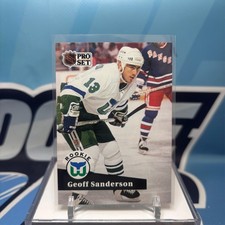 1991-92 Pro Set #536, GEOFF SANDERSON RC ??? Rookie Card. rookie card picture