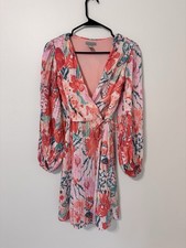 H & M Floral Balloon Sleeve Babydoll Dress-Size XS-Cottagecore