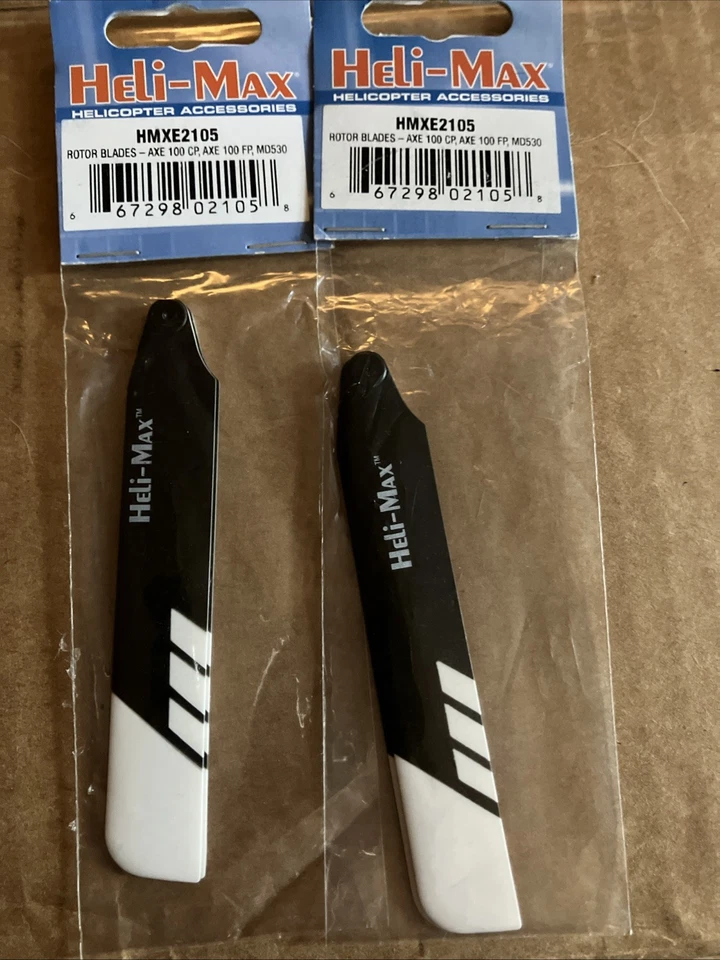 HMXE2105 HELIMAX Rotor Blades Axe 100 CP/FP/MD530  (2 PACKS)  - Image 2 of 4