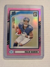 2024 Panini Donruss - Rated Rookie Malik Nabers  Optic Preview Pink Prizm (RC)