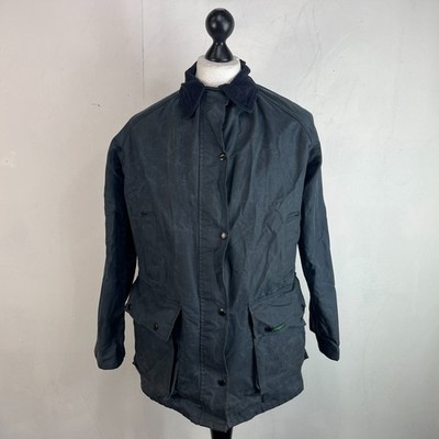 Stormtite Super Hunter Damen Wachsjacke in Marineblau UK Größe 14