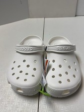 New Crocs Unisex Adult Lightweight Classic Clogs White Size J6