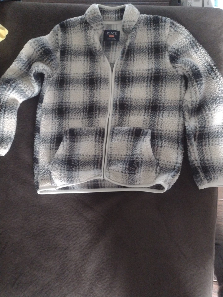 Chaqueta con Cremallera Children's Place Sherpa Azul Talla L 10 Foto 3 de 3