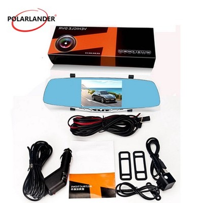 4.3'' Car Rearview Mirror DVR Night Vision G-sensor Cam Video Recorder Camcorder