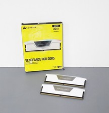 CORSAIR VENGEANCE RGB DDR5 32GB 2x16GB 6400MHz CL36 XMP Desktop RAM - White