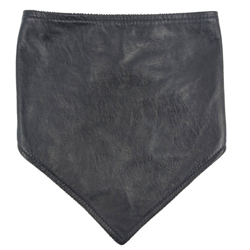 HOT LEATHERS Neck Warmer Unisex One Size Black Fleece Lined Velcro Not Leather