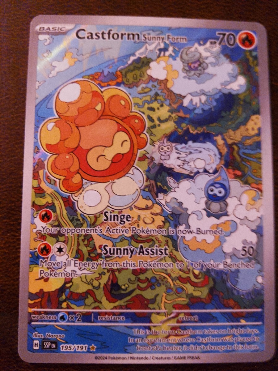 Castform Sunny form (Illustration rare) 195/191 - Surging Sparks