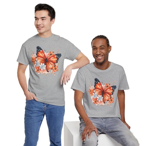 Butterfly Graphic Tee Women’s Aesthetic Oversized T-Shirt Trendy Retro Cute - Picture 31 of 85