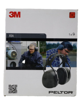 3M Peltor X5 Kapselgehörschutz X5A Kopfbügel SNR 37 dB, Schwarz, B-Ware