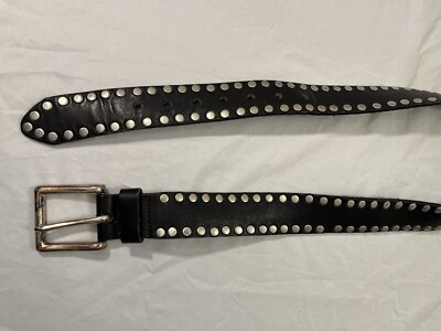 Urban Outfitters Unisex Belt Western Studded Silver Buckle 36 EUC