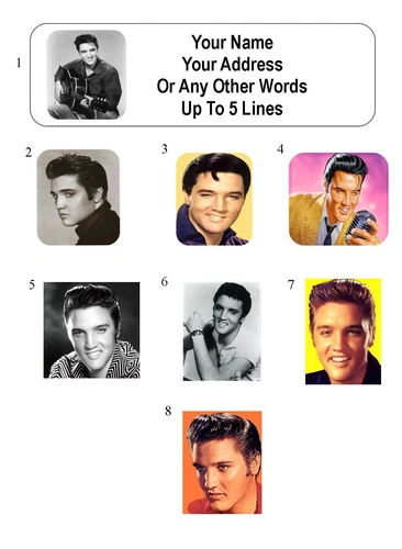 30 Elvis Presley Personalized Address Labels