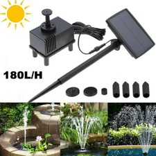 Solar Panel Powered Water Feature Pump Garden Pool Pond Fish Aquarium Fountain