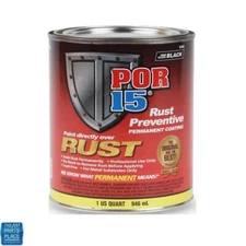 POR-15 Rust Preventive Coating Gloss Black Quart Stop Rust Corrosion Permanently