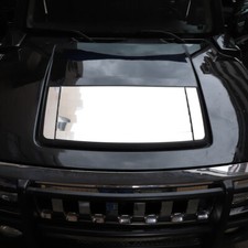 Cubierta de ventilación de cubierta de capó delantero cromada plateada para Hummer H3 H3T 2005-09