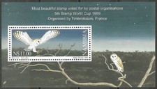 Namibia - Barn Owl Block 51 MNH 1999 Mi. 1000