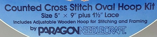 Paragon Noel Eislaufen Kreuzstich Oval Hoop Kit 5 x 9" Weihnachten Winter 6285 - Bild 5 von 8