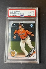 2019 Bowman Chrome Prospects Joey Bart PSA 10 San Francisco Giants