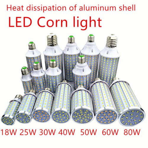 HIGH QUALITY LED Bulb Aluminum Shell Lamp Corn Light Cool Warm White - Picture 1 of 12