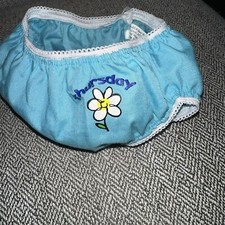 Build A Bear RARE Vintage Day of the Week pink Underwear Panties THURSDAY HTF