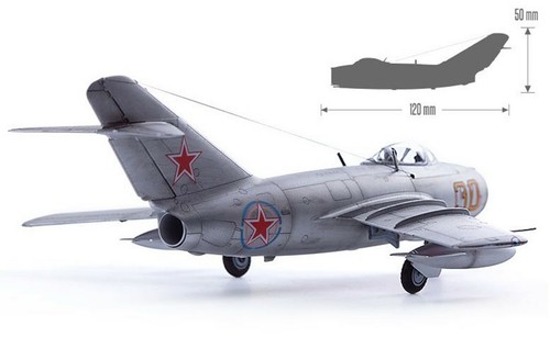 Academy 1/72 MiG-15bis Korean War Hobby Plastic model kit #12566 - Picture 8 of 8
