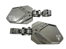 Chupacabra Offroad Cuero Pro UTV Mirrors (set of 2) for 1-3/4"Tube-Titanium Gray