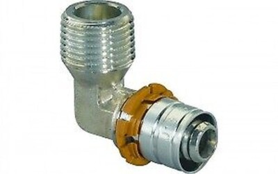 Uponor S-Press Transitions Angular Shape with External Thread