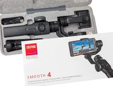 Zhiyun Smooth 4 Smart Phone Gimbal 3-Axis Handheld Stabilizer Black OPEN BOX