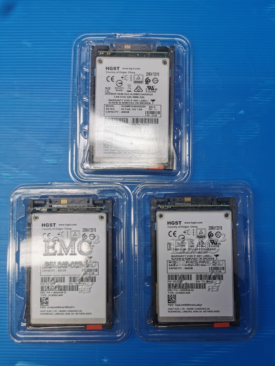 HGST HUSMR3240ASS204 EMC 400GB 12Gbps SAS 2.5 SFF MLC SSD Solid